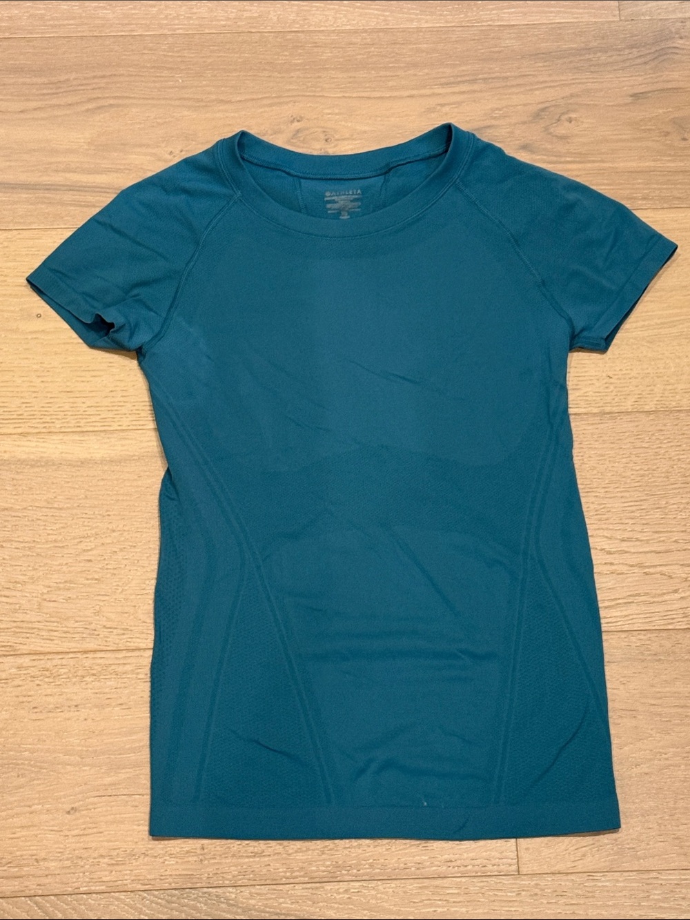 Athleta Teal Short-Sleeve Performance Tee